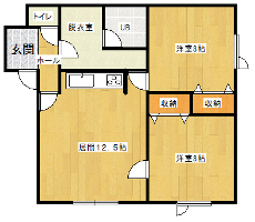 ぱれっと102号室 平面