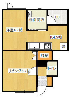 101号室間取
